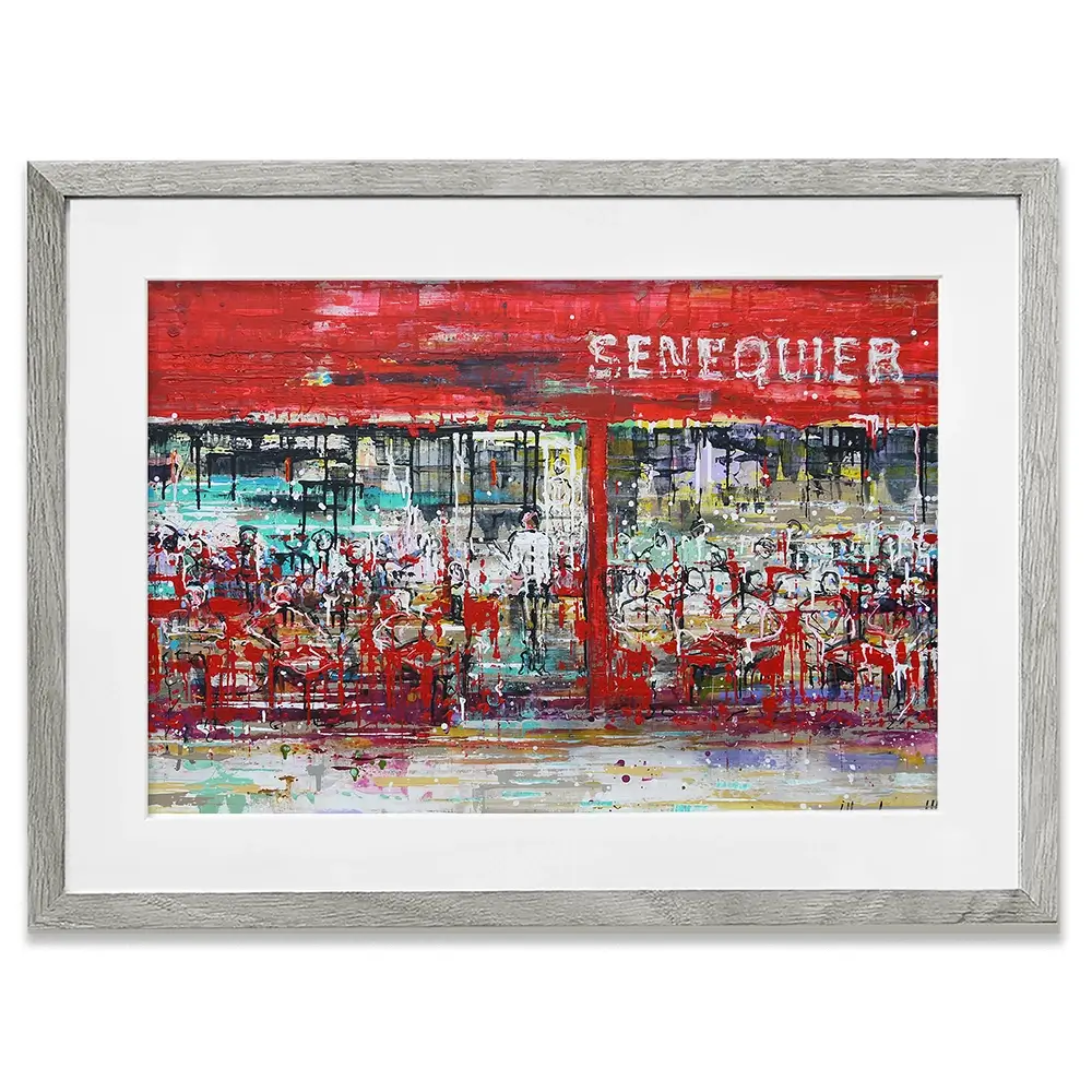 La Terrasse De Senequier Framed Art Print La Terrasse De Senequier Framed Art Print wall art product Studio Paint-Ing