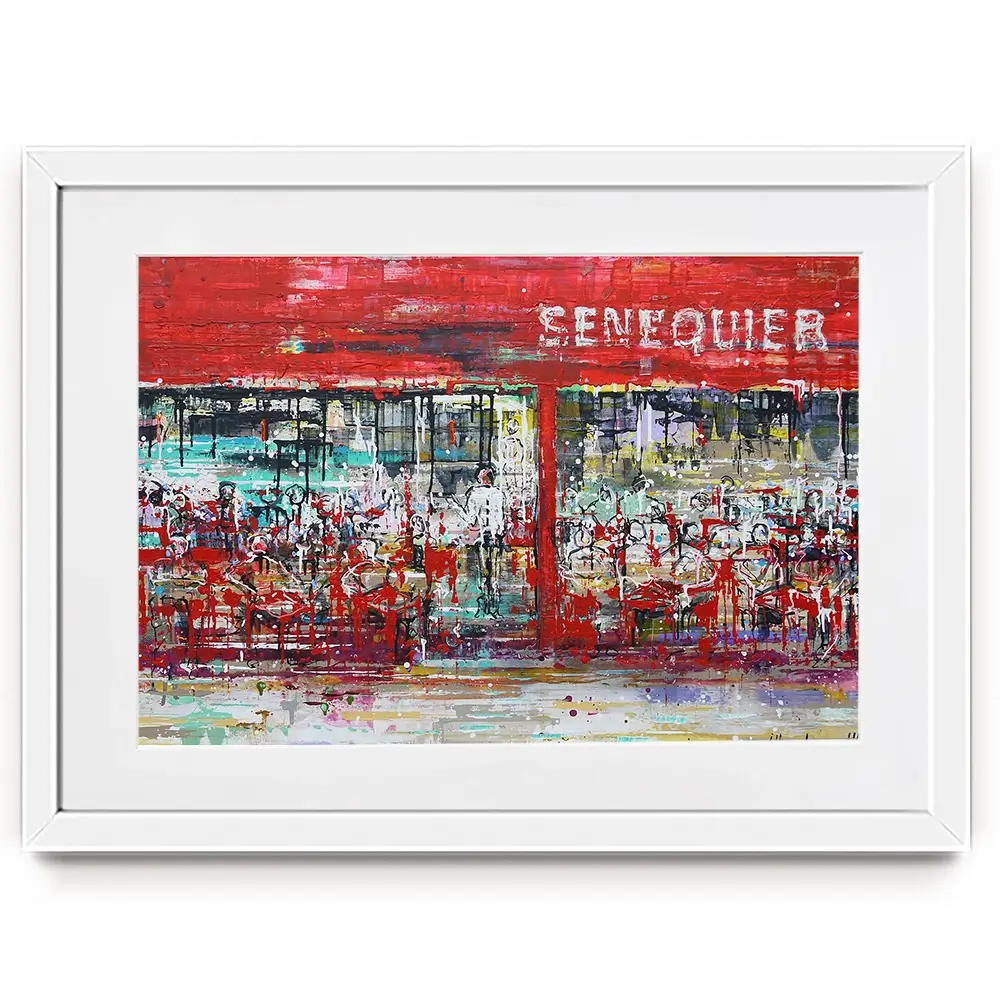 La Terrasse De Senequier Framed Art Print La Terrasse De Senequier Framed Art Print wall art product Studio Paint-Ing