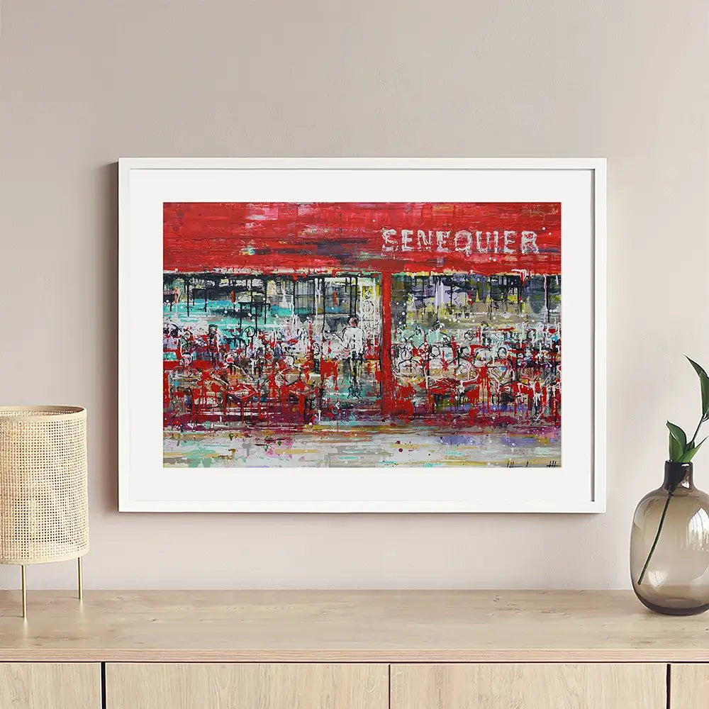La Terrasse De Senequier Framed Art Print La Terrasse De Senequier Framed Art Print wall art product Studio Paint-Ing