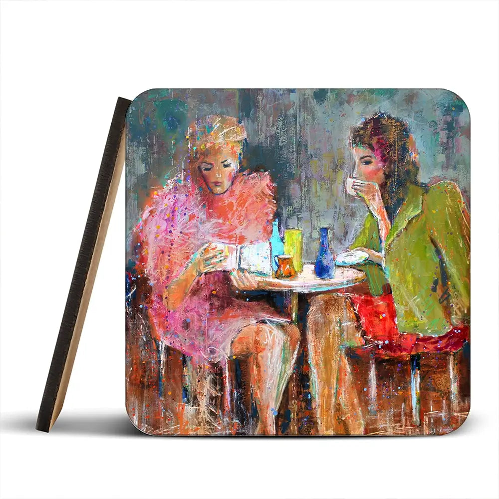 Ladys Time Out Coaster Set Ladys Time Out Coaster Set wall art product Studio Paint-Ing