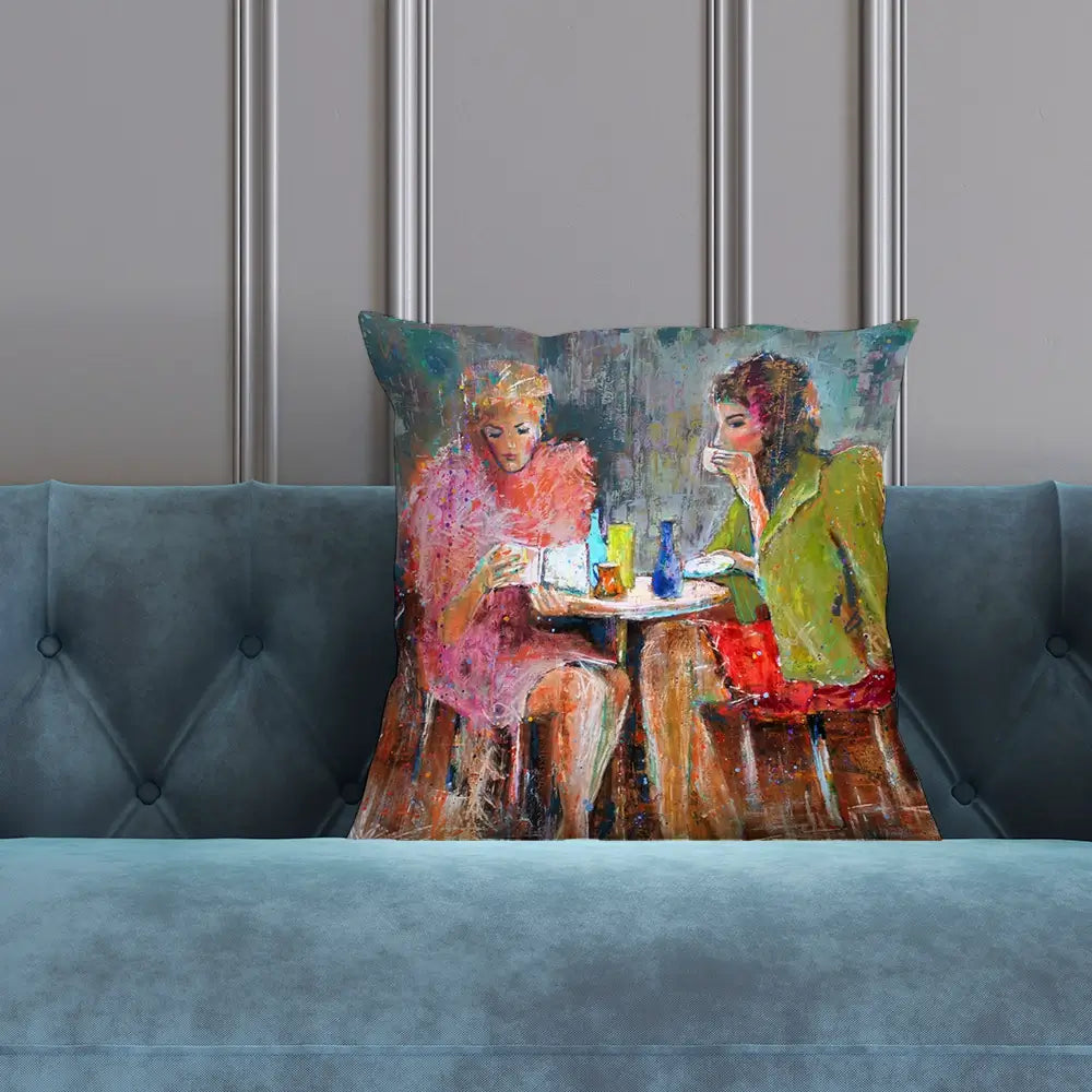 Ladys Time Out Cushion Ladys Time Out Cushion wall art product Studio Paint-Ing