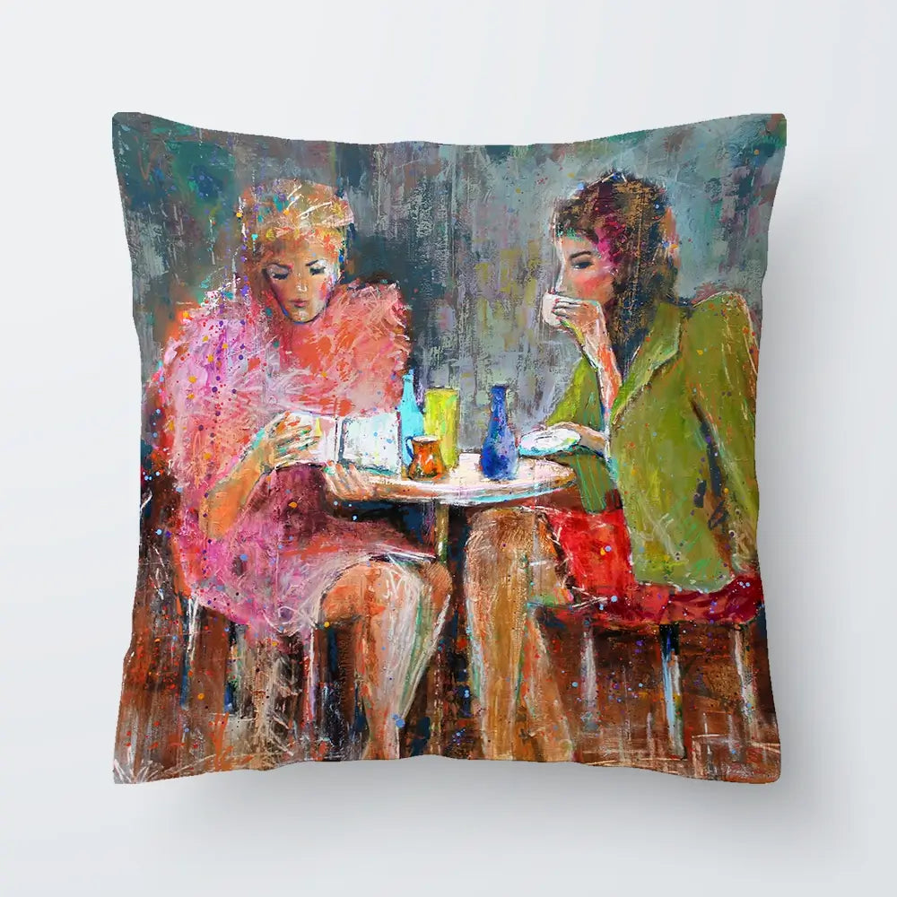 Ladys Time Out Cushion Ladys Time Out Cushion wall art product Studio Paint-Ing