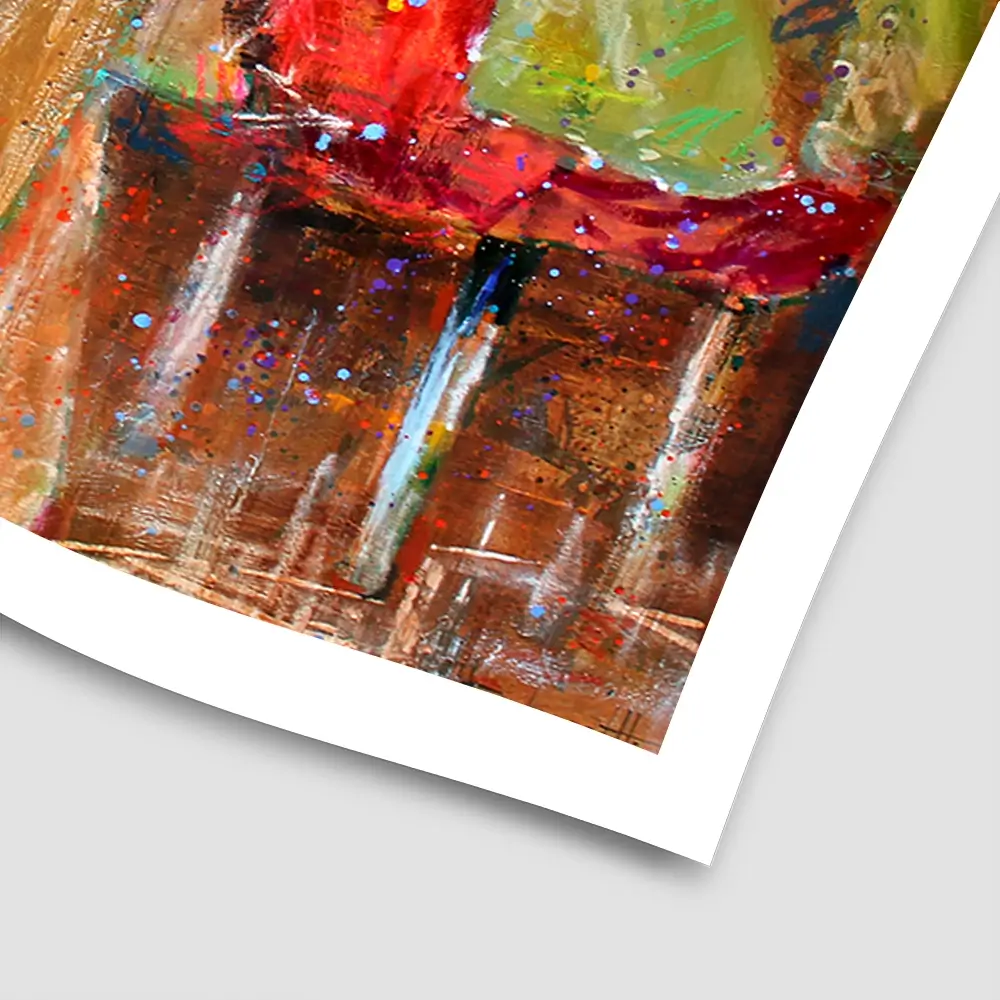 Ladys Time Out Square Art Print Ladys Time Out Square Art Print wall art product Studio Paint-Ing