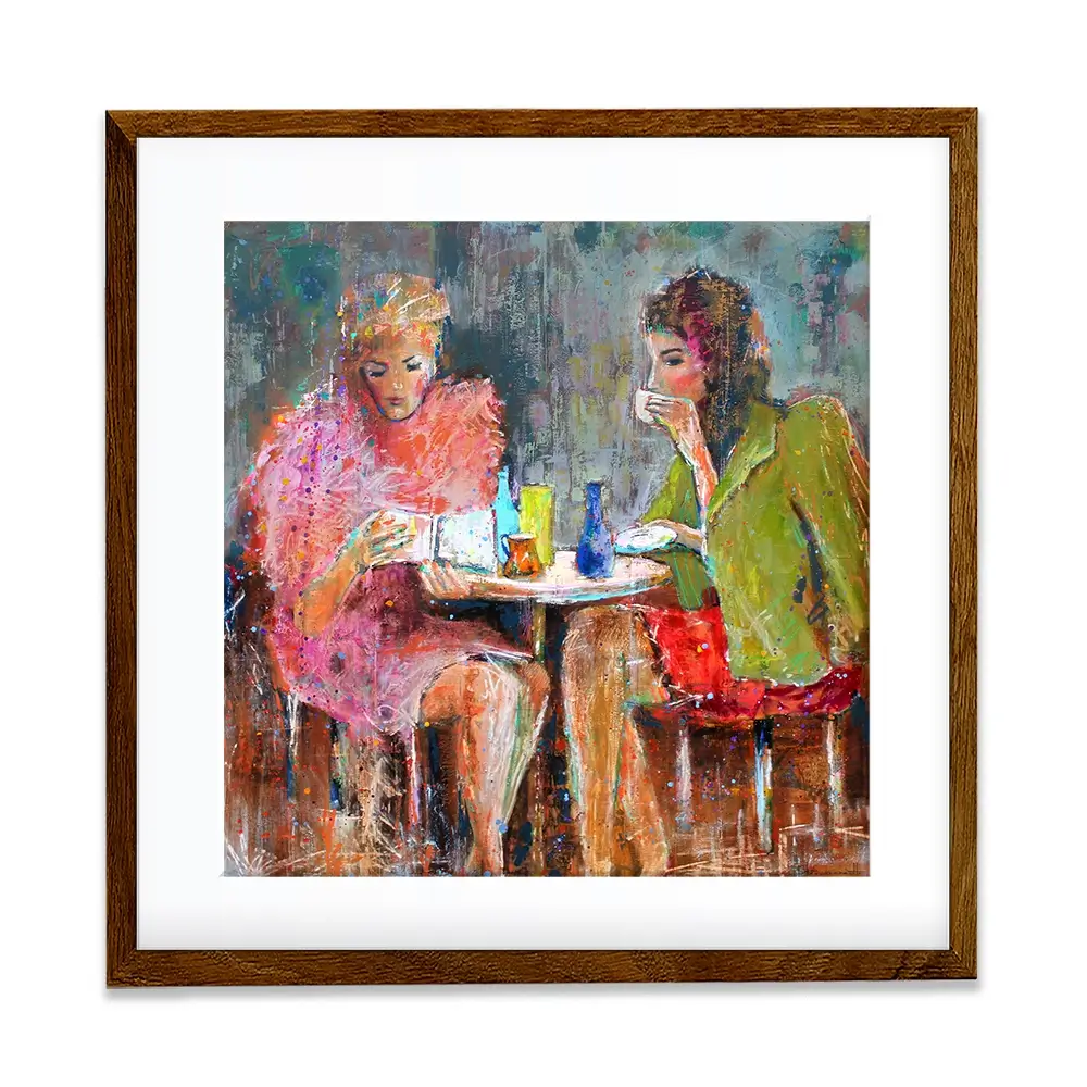 Ladys Time Out Square Framed Art Print Ladys Time Out Square Framed Art Print wall art product Studio Paint-Ing