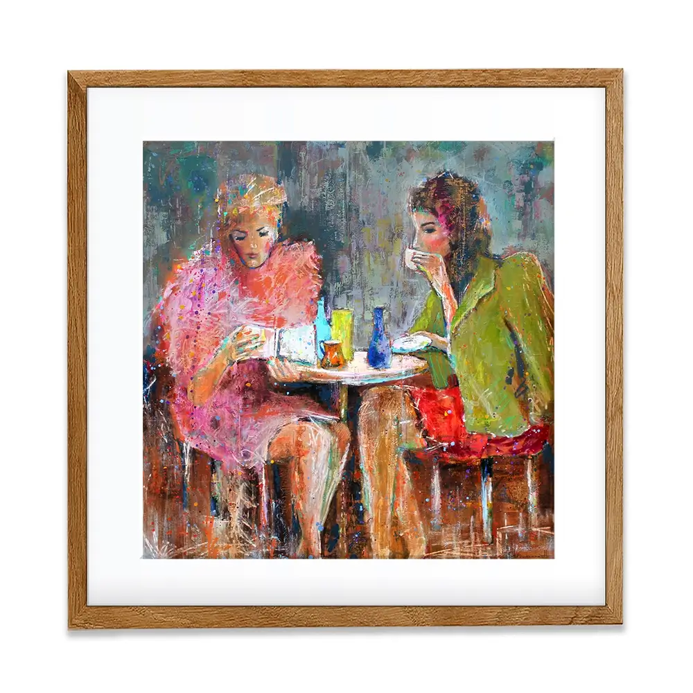 Ladys Time Out Square Framed Art Print Ladys Time Out Square Framed Art Print wall art product Studio Paint-Ing