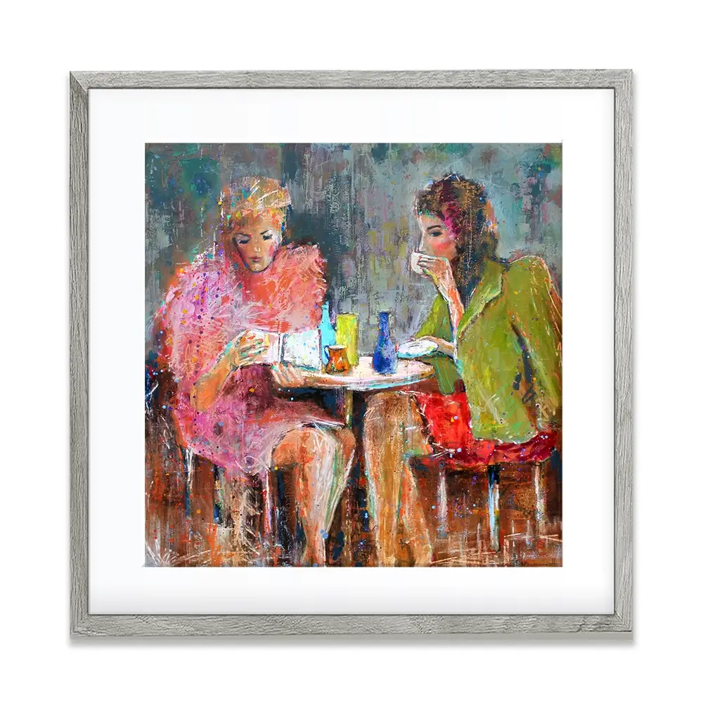 Ladys Time Out Square Framed Art Print Ladys Time Out Square Framed Art Print wall art product Studio Paint-Ing