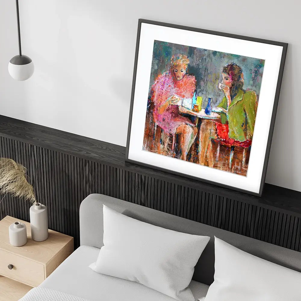 Ladys Time Out Square Framed Art Print Ladys Time Out Square Framed Art Print wall art product Studio Paint-Ing