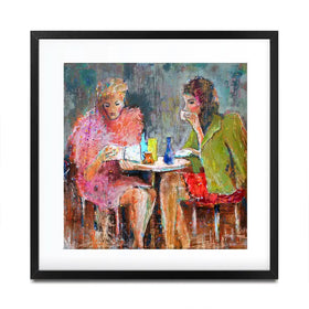 Ladys Time Out Square Framed Art Print Ladys Time Out Square Framed Art Print wall art product Studio Paint-Ing