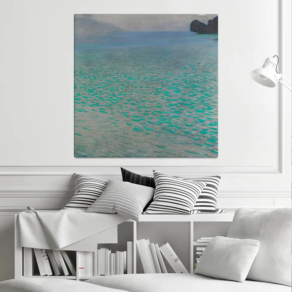 Lake Attersee Canvas Print Lake Attersee Canvas Print wall art product Gustav Klimt