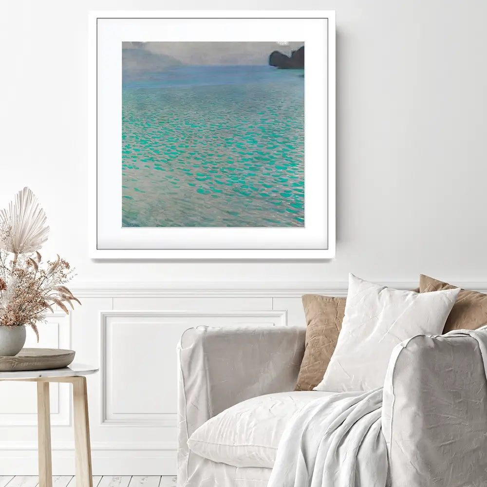 Lake Attersee Framed Art Print Lake Attersee Framed Art Print wall art product Gustav Klimt