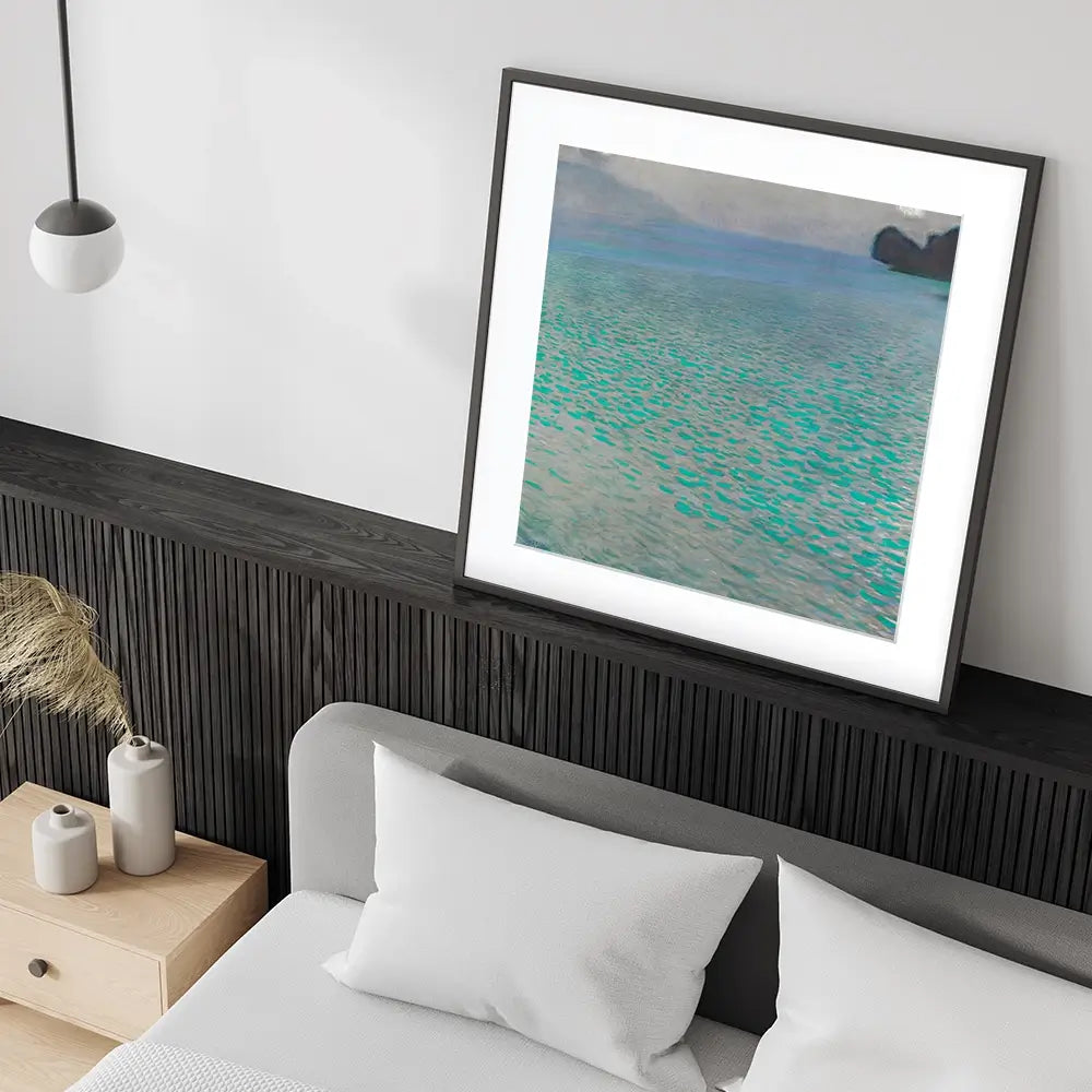 Lake Attersee Framed Art Print Lake Attersee Framed Art Print wall art product Gustav Klimt