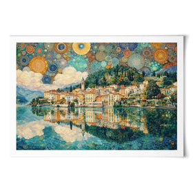 Lake Como Nouveau Art Print Lake Como Nouveau Art Print wall art product David Alexander Elder