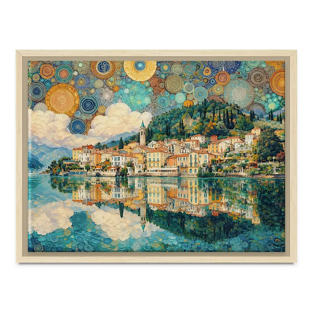 Lake Como Nouveau Canvas Print Lake Como Nouveau Canvas Print wall art product David Alexander Elder