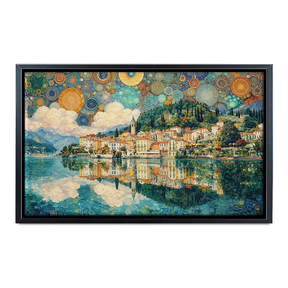 Lake Como Nouveau Canvas Print Lake Como Nouveau Canvas Print wall art product David Alexander Elder