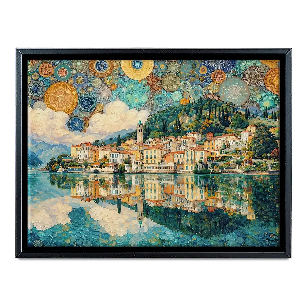 Lake Como Nouveau Canvas Print Lake Como Nouveau Canvas Print wall art product David Alexander Elder