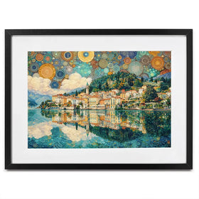 Lake Como Nouveau Framed Art Print Lake Como Nouveau Framed Art Print wall art product David Alexander Elder