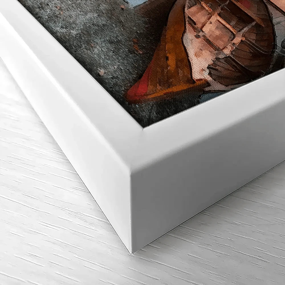 Lake District Boats Canvas Print Lake District Boats Canvas Print wall art product Helen Hotson / Shutterstock