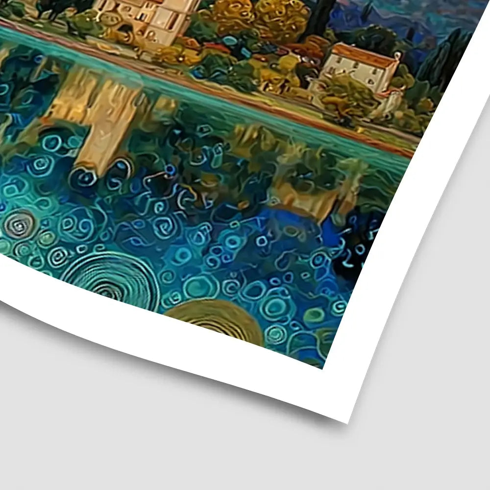 Lake Garda Nouveau Art Print Lake Garda Nouveau Art Print wall art product David Alexander Elder