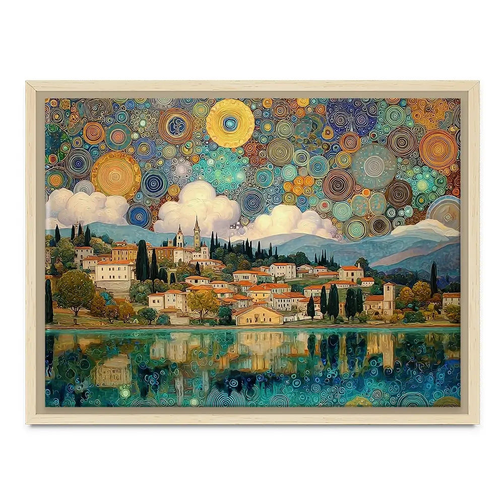 Lake Garda Nouveau Canvas Print Lake Garda Nouveau Canvas Print wall art product David Alexander Elder