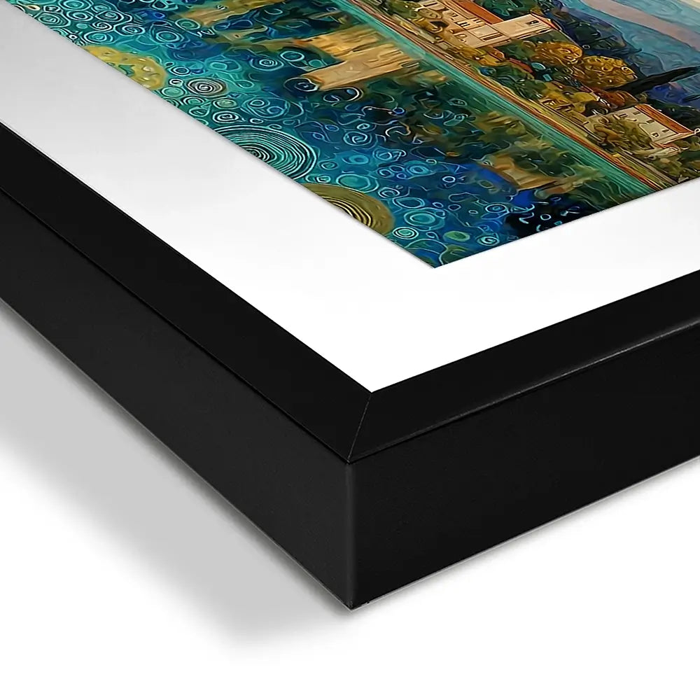 Lake Garda Nouveau Framed Art Print Lake Garda Nouveau Framed Art Print wall art product David Alexander Elder