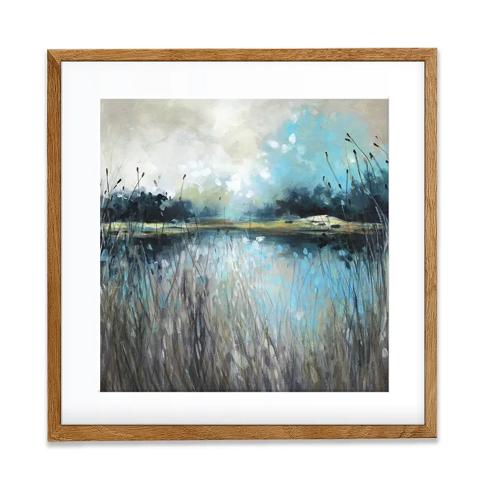 Lake Views Square Framed Art Print Lake Views Square Framed Art Print wall art product Carol Robinson
