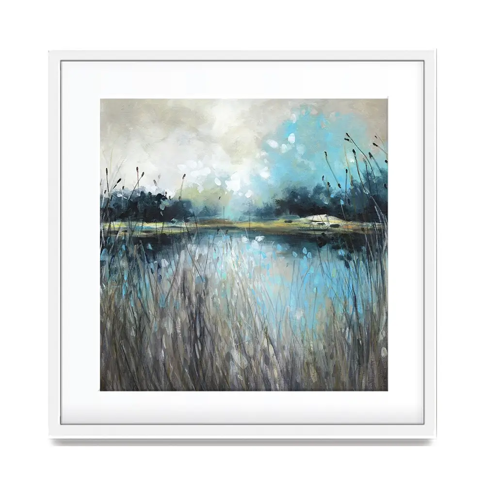 Lake Views Square Framed Art Print Lake Views Square Framed Art Print wall art product Carol Robinson
