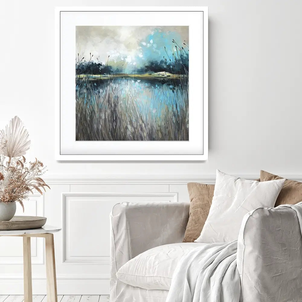Lake Views Square Framed Art Print Lake Views Square Framed Art Print wall art product Carol Robinson
