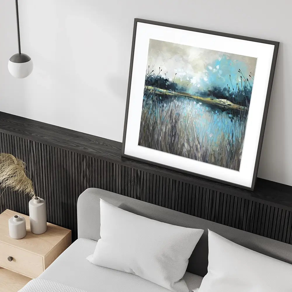 Lake Views Square Framed Art Print Lake Views Square Framed Art Print wall art product Carol Robinson