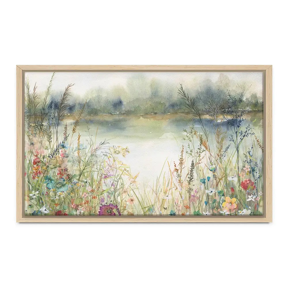 Lakeside Wildflowers Canvas Print Lakeside Wildflowers Canvas Print wall art product Carol Robinson