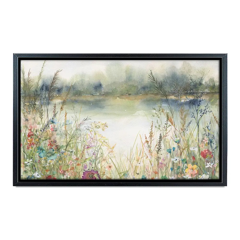 Lakeside Wildflowers Canvas Print Lakeside Wildflowers Canvas Print wall art product Carol Robinson