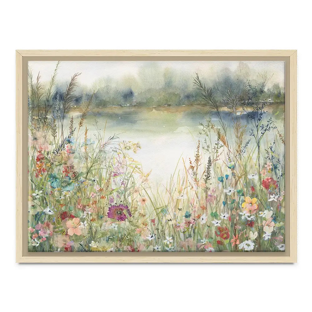 Lakeside Wildflowers Canvas Print Lakeside Wildflowers Canvas Print wall art product Carol Robinson