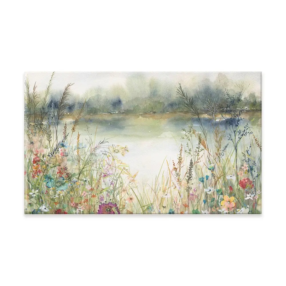 Lakeside Wildflowers Canvas Print Lakeside Wildflowers Canvas Print wall art product Carol Robinson