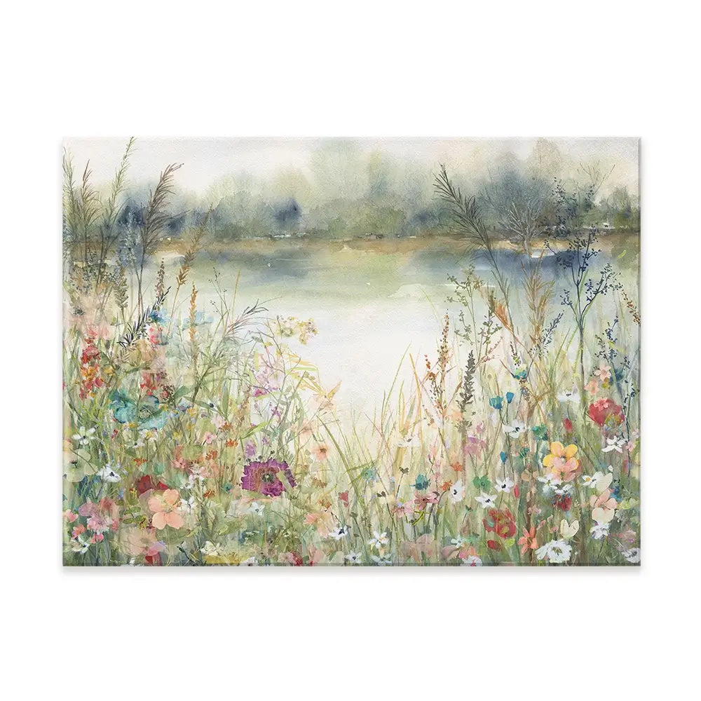 Lakeside Wildflowers Canvas Print Lakeside Wildflowers Canvas Print wall art product Carol Robinson