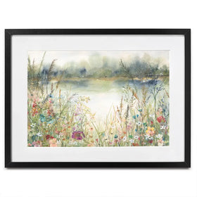 Lakeside Wildflowers Framed Art Print Lakeside Wildflowers Framed Art Print wall art product Carol Robinson
