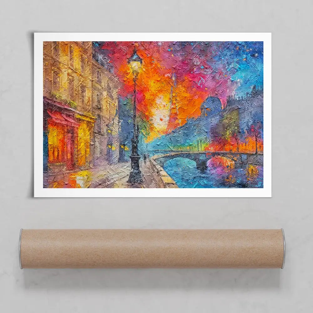 Lamp Post Night Art Print Lamp Post Night Art Print wall art product Art Print Shop