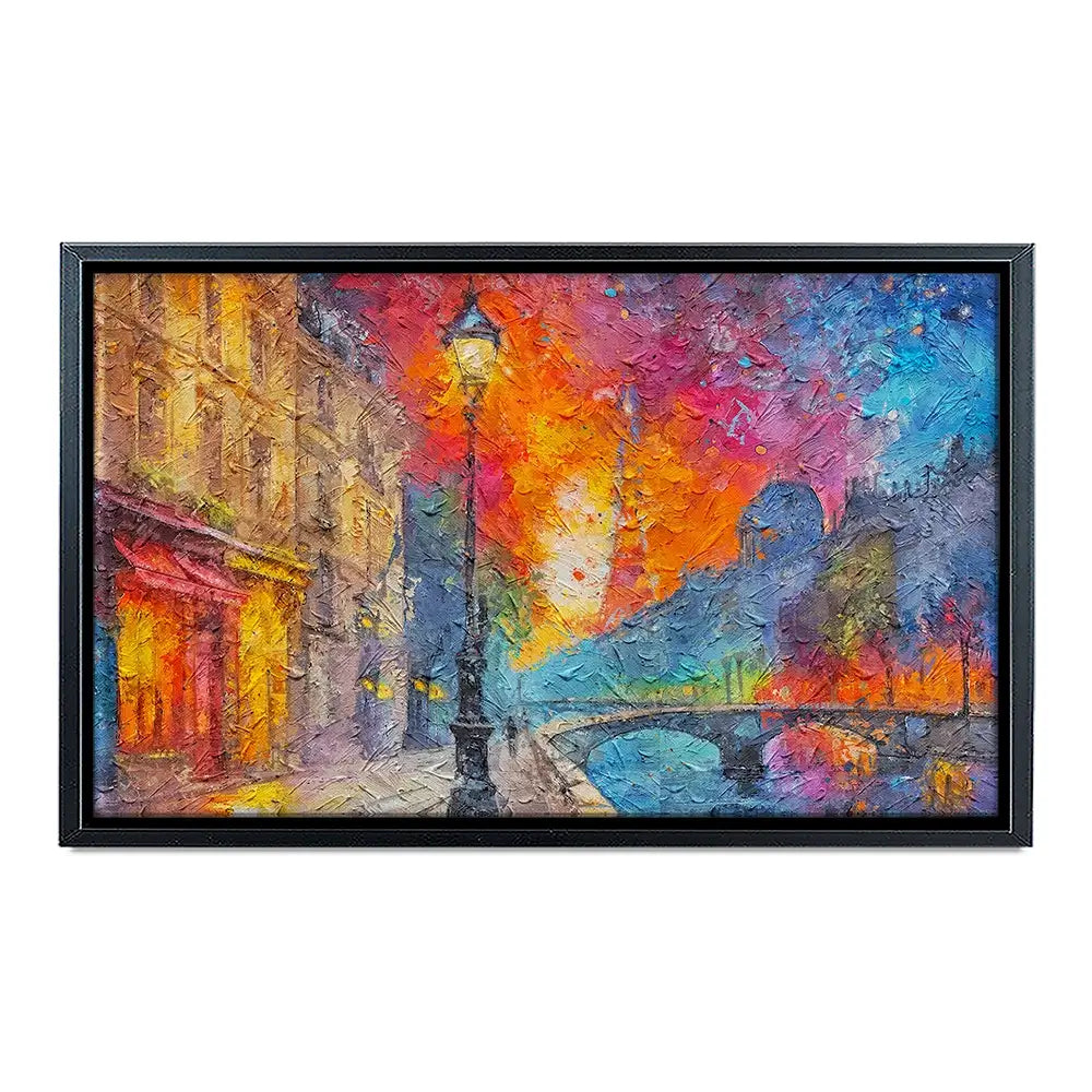 Lamp Post Night Canvas Print Lamp Post Night Canvas Print wall art product Art Print Shop