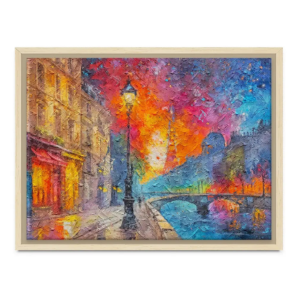 Lamp Post Night Canvas Print Lamp Post Night Canvas Print wall art product Art Print Shop