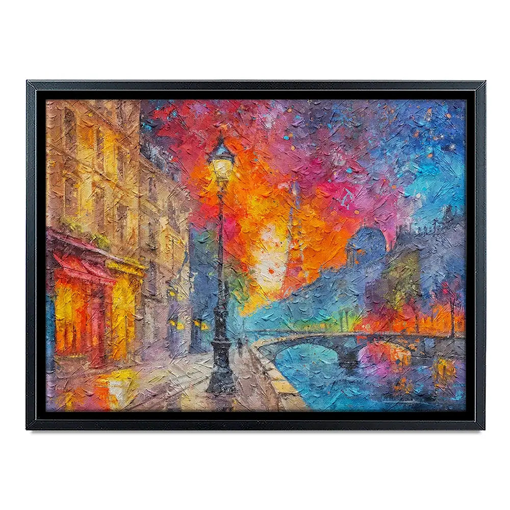 Lamp Post Night Canvas Print Lamp Post Night Canvas Print wall art product Art Print Shop