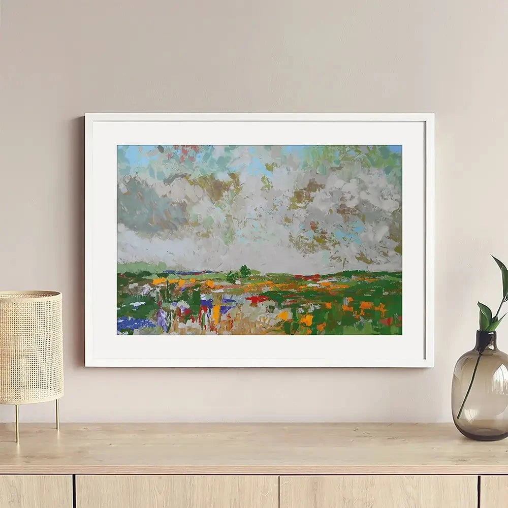 Land Framed Art Print Land Framed Art Print wall art product Maria Moretti
