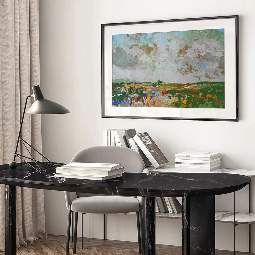 Land Framed Art Print Land Framed Art Print wall art product Maria Moretti
