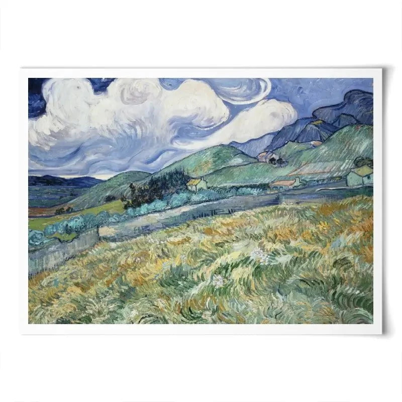 Landscape From Saint Remy Art Print Landscape From Saint Remy Art Print wall art product Vincent Van Gogh