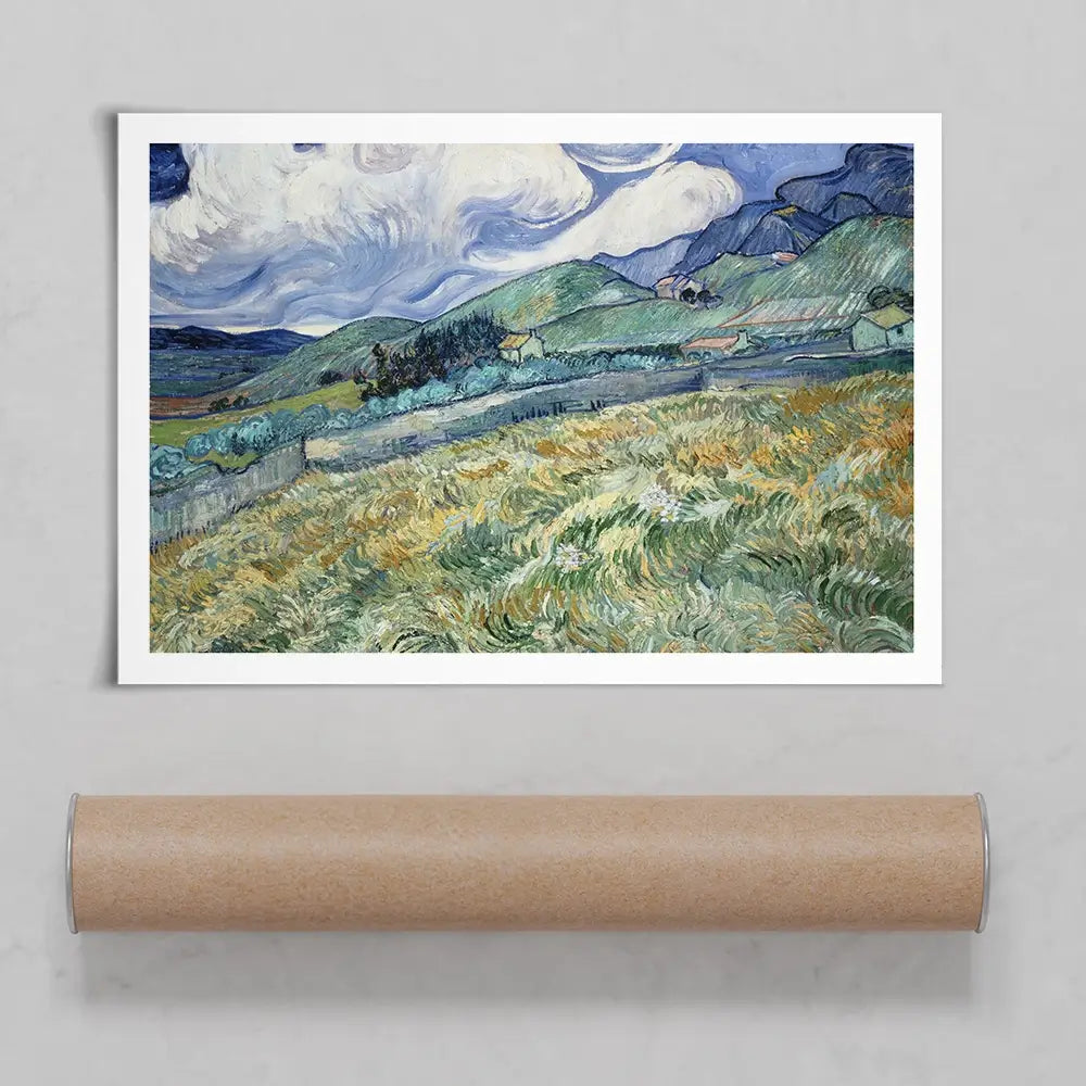 Landscape From Saint Remy Art Print Landscape From Saint Remy Art Print wall art product Vincent Van Gogh