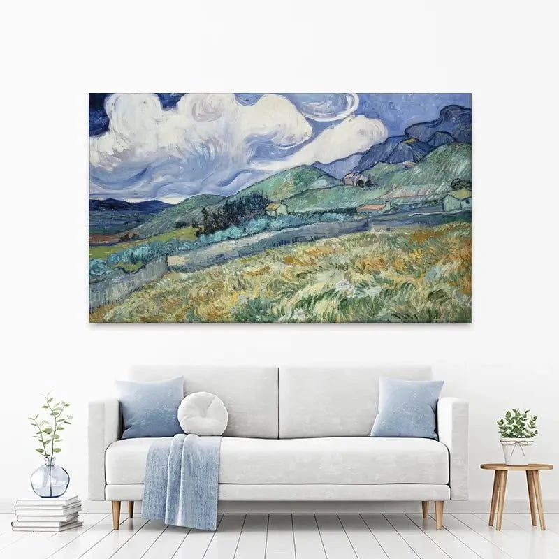 Landscape From Saint Remy Canvas Print Landscape From Saint Remy Canvas Print wall art product Vincent Van Gogh