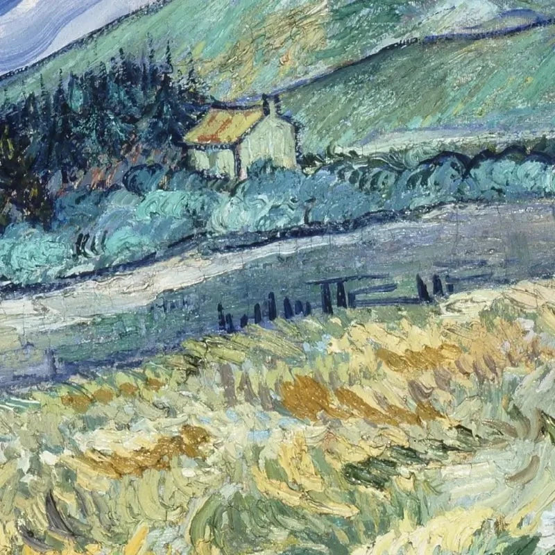Landscape From Saint Remy Canvas Print Landscape From Saint Remy Canvas Print wall art product Vincent Van Gogh