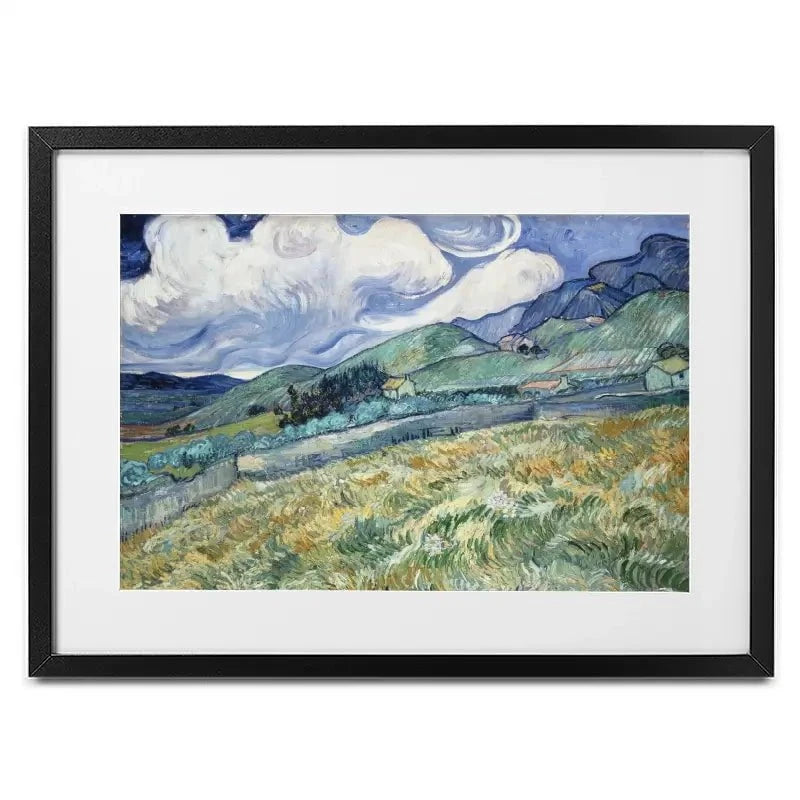 Landscape From Saint Remy Framed Art Print Landscape From Saint Remy Framed Art Print wall art product Vincent Van Gogh