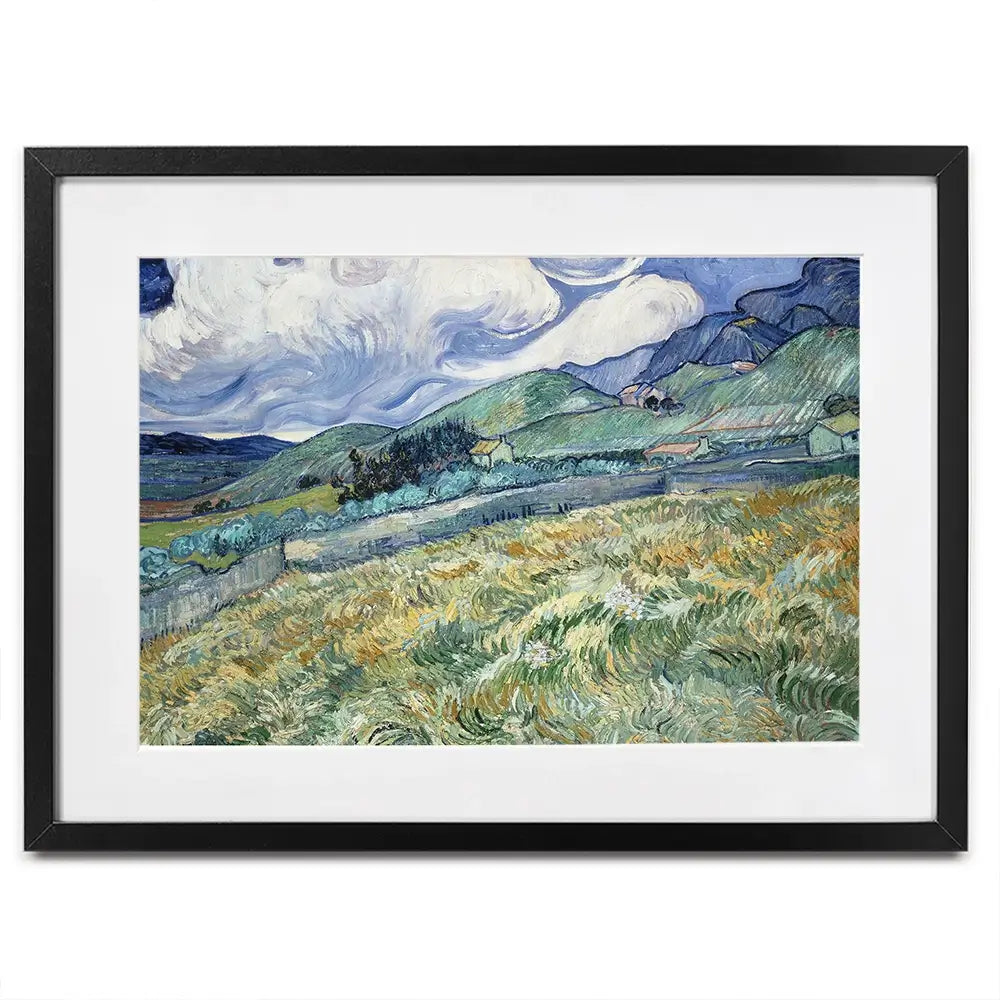 Landscape From Saint Remy Framed Art Print Landscape From Saint Remy Framed Art Print wall art product Vincent Van Gogh