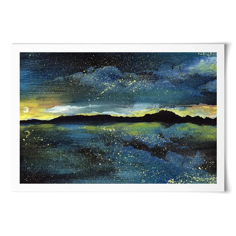 Landscape Sea At Night Art Print Landscape Sea At Night Art Print wall art product Kretsu Nataliya / Shutterstock
