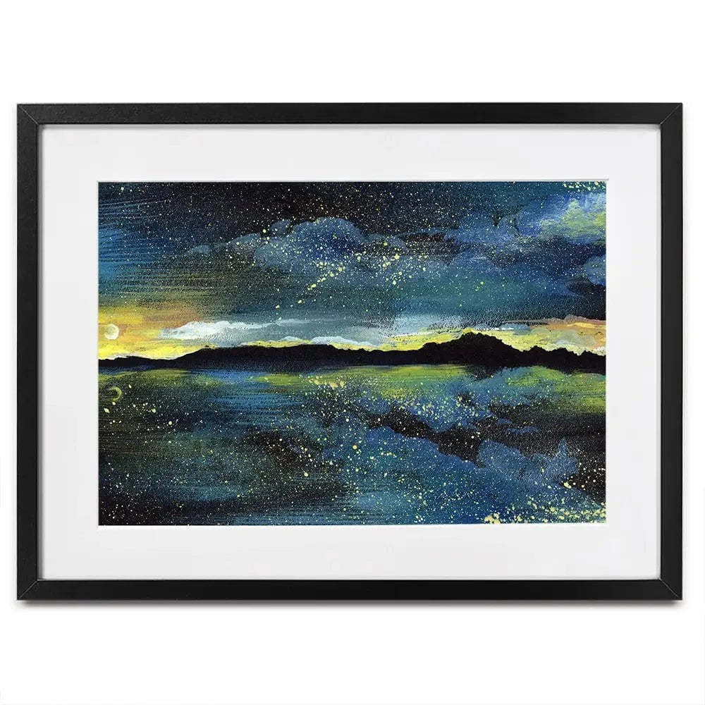 Landscape Sea At Night Framed Art Print Landscape Sea At Night Framed Art Print wall art product Kretsu Nataliya / Shutterstock