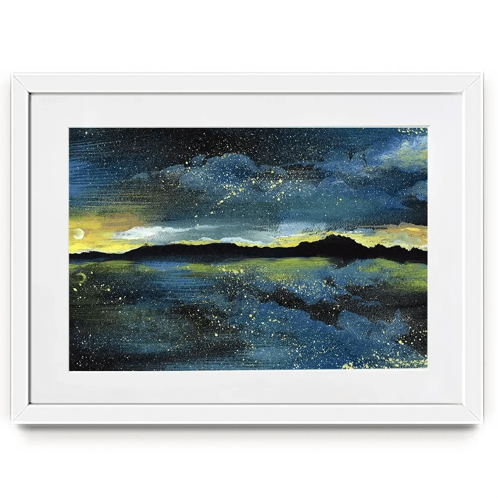 Landscape Sea At Night Framed Art Print Landscape Sea At Night Framed Art Print wall art product Kretsu Nataliya / Shutterstock