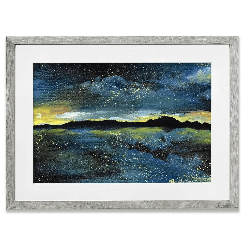 Landscape Sea At Night Framed Art Print Landscape Sea At Night Framed Art Print wall art product Kretsu Nataliya / Shutterstock